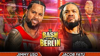 Jimmy Uso vs Jacob Fatu Full Match WWE Bash In Berlin 2024 Highlights [upl. by Nawiat]