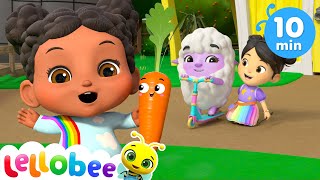 Happy Song Smile with baby Izzy 🌻Lellobee City Farm Nursery Rhymes for kids [upl. by Tranquada]