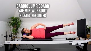 Cardio Jump Board Workout 40 Minutes  Pilates Reformer [upl. by Rina]