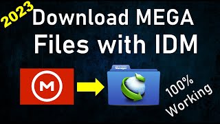 How To Download MEGA Files With IDM  100 Working 2024 [upl. by Cadmarr]