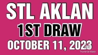 STL AKLAN RESULT TODAY 1ST DRAW OCTOBER 11 2023 2PM [upl. by Keen]