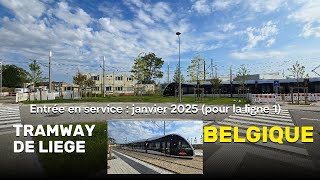 4K Tramway de Liège Janvier 2025 Belgique [upl. by Ecidna]