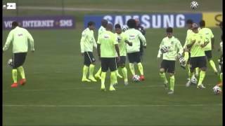 Brasil completa su primer entrenamiento en Teresópolis [upl. by Orlov850]