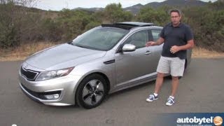 2013 Kia Optima Hybrid Test Drive amp Car Video Review [upl. by Yusem]