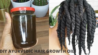 DIY Ayurvedic Hair Oil for Extreme Natural Hair Growth and Retention  Limitless Bloom [upl. by Marelda]