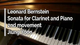 Piano part  Bernstein Sonata for Clarinet and Piano Second movement [upl. by Lotsirb]