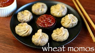 wheat momos recipe  veg wheat momos recipe  atta momos recipe [upl. by Ruthi]