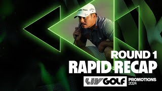 Rapid Recap Quick Highlights From Rd 1 of LIV Golf Promotions [upl. by Festatus]