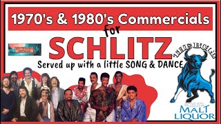 Recording Artists amp celebrities 70s amp 80s Schlitz Malt Liquor Beer commercials [upl. by Anola]