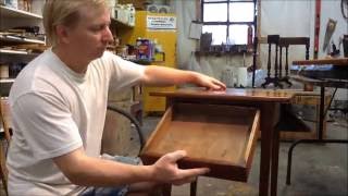 WAXING DRAWER SIDES STICKY DRAWER ANTIQUE RESTORATION [upl. by Aivirt]