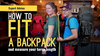 HOW TO FIT A BACKPACK AND HOW TO MEASURE TORSO SIZE  EXPERT ADVICE [upl. by Iain]