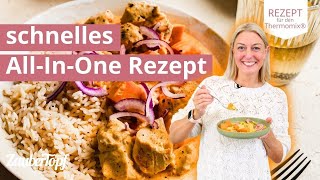 Köstliches AllInOne Hähnchen mit IndianSummerSoße 🤩✨  Thermomix® Rezept [upl. by Infield]