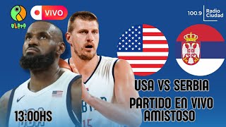 🏀EN VIVO USA vs SERBIA 🔥 ESTADOS UNIDOS vs SERBIA  AMISTOSO PARÍS 2024 [upl. by Jefferey]