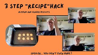 👩🏻‍🍳 Easiest Ginger amp Almond Biscuit Recipe Ever 3 Steps Only 😆🍪 [upl. by Perl]