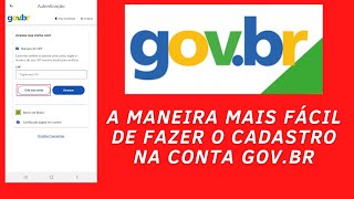 âœ”ï¸ COMO FAZER O CADASTRO NO PORTAL GOVBR O JEITO MAIS FÃCIL E RÃPIDO  TUTORIAL [upl. by Aivatan289]