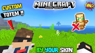 How To Make Custom Skin Totem Of Undying In Minecraft PE  Custom totem texture pack MCPE [upl. by Fital]