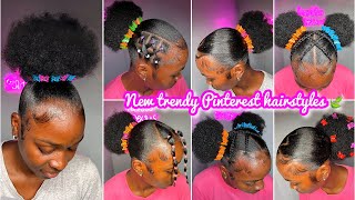 🌸🎀SLAYED PINTEREST Natural Hairstyles ON RELAXED HAIR 2024  𝐒𝐥𝐚𝐲𝐞𝐝 edges  new girlie hairstyles☘️ [upl. by Eimia]