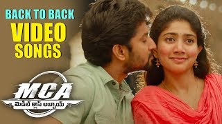 MCA Full Video Songs Back To Back  Nani Sai Pallavi  Devi Sri Prasad [upl. by Darees]