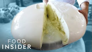 How Italy’s Biggest Mozzarella Balls Are Made  Regional Eats [upl. by Llehsad]