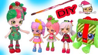 DIY Custom Painted Happy Places Shopkins Christmas Holiday Doll  Do It Yourself Video [upl. by Massimo738]