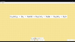 Cr2SO43Br2NaOHNa2CrO4NaBrNa2SO4H2O [upl. by Enait]