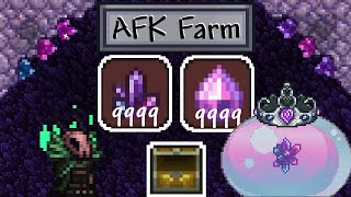 Terraria Easy AFK Crystal Shard  Gelatin Crystal Farm [upl. by Akinahc]