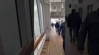 Promenade deck QM2 [upl. by Aterg]