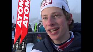 Ansgar Evensen  vinnerintervju JuniorNM langrenn sprint 2018 [upl. by Camilla915]