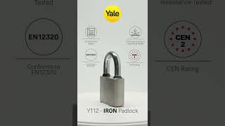 Yale padlock muscle 916  Trusted every day yalelock padlock shorts [upl. by Dalt]