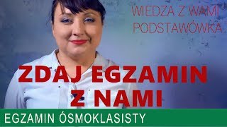 01 Egzamin ósmoklasisty quotWiedza z wami  podstawówkaquot wita [upl. by Acirre]