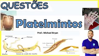 Platelmintos  Resolução de Questões I Prof Michael Bryan [upl. by Laurianne]