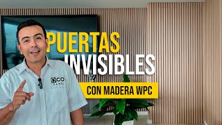 Puertas ocultas invisibles con madera wpc WALL PANEL [upl. by Neneek455]