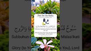 Dua for the Ruku [upl. by Haydon649]