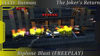 LEGO Batman  The Jokers Return Biplane Blast FREEPLAY [upl. by Nairadas762]