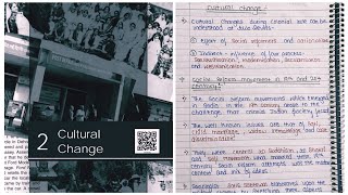 NCERT Notes for Class 12 Sociology ch2 book 2 Cultural Change [upl. by Jo-Anne558]