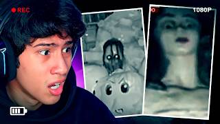 REACCIONANDO A ENCUENTROS PARANORMALES CAPTADOS EN CAMARA 💀😱 [upl. by Schlesinger]