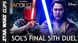 Sols Final Duel with Sith Lord Qimir The Acolyte  Star Wars Clips [upl. by Chesnut468]