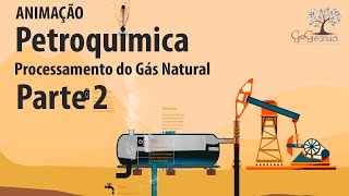 Indústria Petroquímica  Parte 2  Processamento do Gás Natural [upl. by Ennazus]