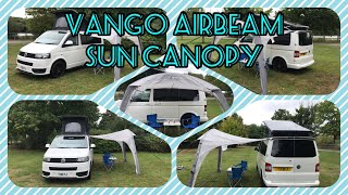 🎪 Attaching the Vango AirBeam Sun Canopy to a VWT51 Campervan 🚐 [upl. by Tsyhtema495]