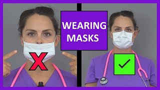 How to Wear Don amp Take Off Doff Surgical Face Mask Tutorial PPE [upl. by Aliab268]