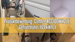 Produktbewertung Comfee RCC100WH2E Gefriertruhe169 kWhJahr85cm hoch99L38dBGeringe Lautstärk [upl. by Shaper719]