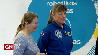 Panevėžio robotikos centre „RoboLabas“ lankėsi NASA astronautė Heidemarie StefanyshynPiper [upl. by Gader]