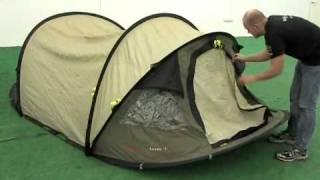 How to pitch the Outwell Fusion 300 pop up tent [upl. by Sitoiyanap]