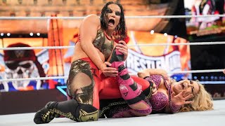 FULL MATCH  Nia Jax amp Shayna Baszler vs Natalya amp Tamina – Womens Tag Titles WrestleMania 37 [upl. by Kurth]