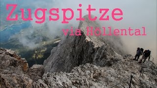 Zugspitze via Höllental Klettersteig und Gletscher [upl. by Htiekal966]