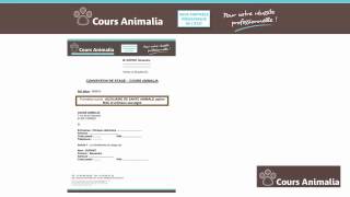 La convention de stage Cours Animalia [upl. by Ada]