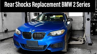 Rear Shocks Replacement BMW 228i  235i F22 152019 [upl. by Ellemrac]