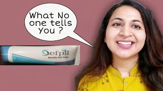 Sefpil Cream  Sefpil Cream review  Sefpil Mandelic Acid Cream Review Chemical exfoliator India [upl. by Goldwin]