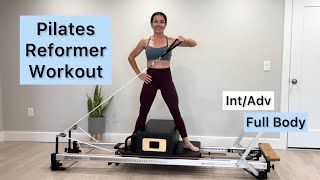 Pilates Reformer Workout  Full Body  IntAdv level [upl. by Selym]