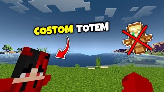 How To Make Custom Skin Totem Of Undying In Minecraft Pe  Custom Totem Texture Pack Mcpe [upl. by Barthol925]